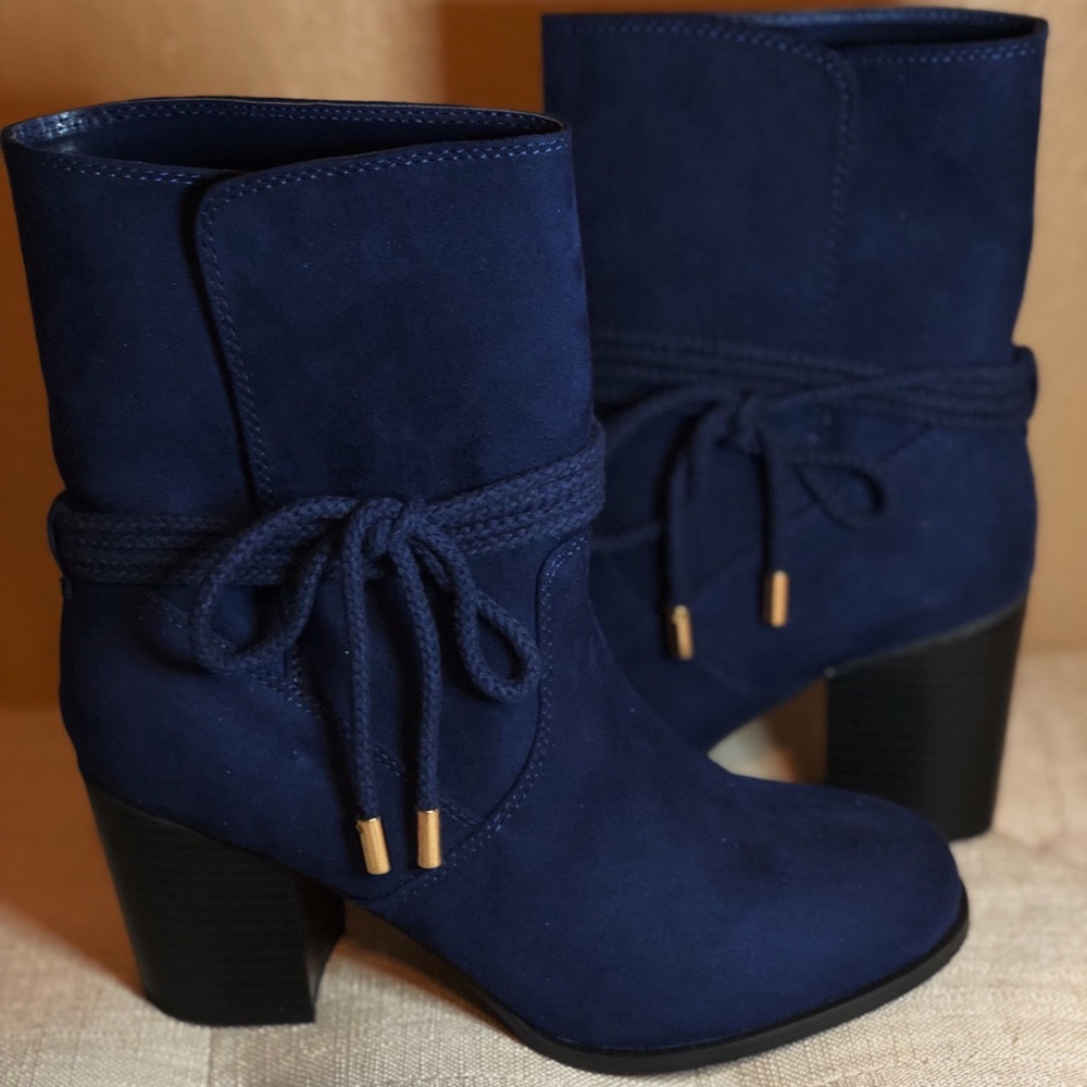 Navy blue boots